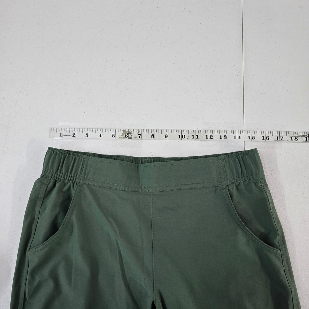 Eddie Bauer Womens Traveler Pant‎ Green Elastic Waist Pockets Size S - Picture 3 of 9